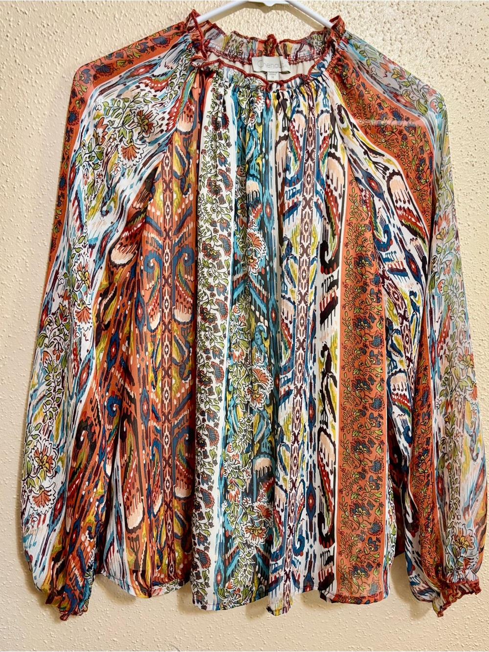 Chenault Long Sleeve Boho Blouse